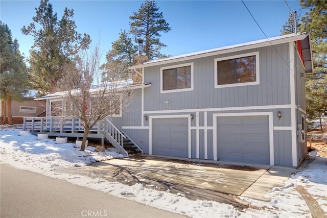 view of front of home featuring a garage