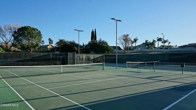 view of sport court