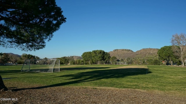 view of home's community with a mountain view