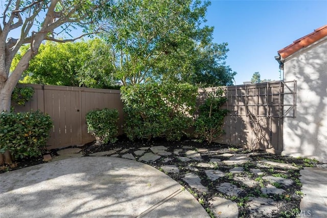 view of patio / terrace featuring a fenced backyard