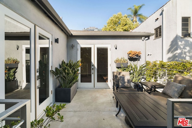 view of patio / terrace with french doors