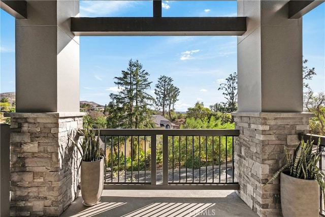 view of balcony