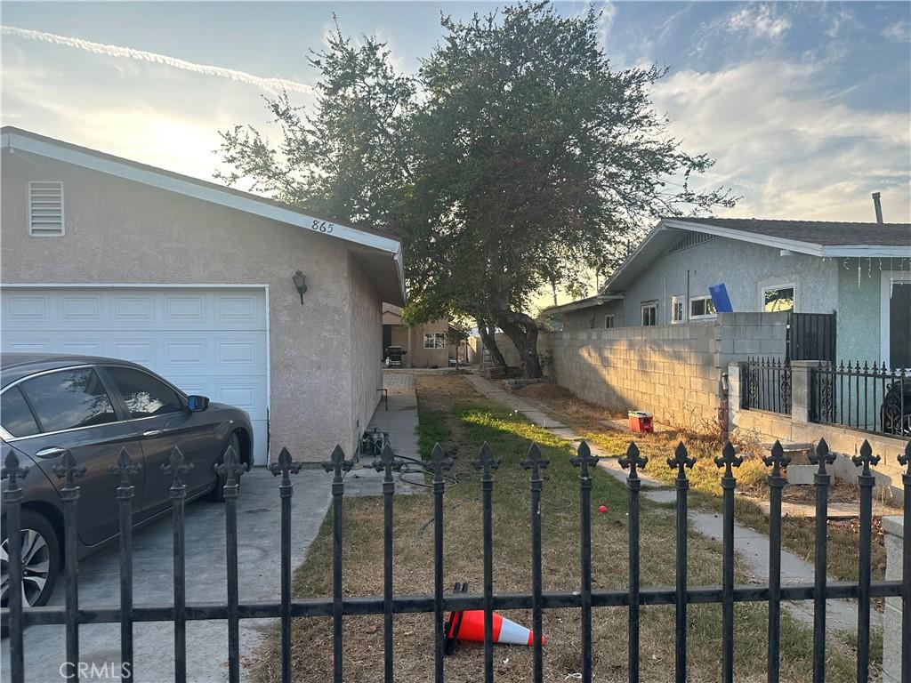 view of property exterior featuring a garage