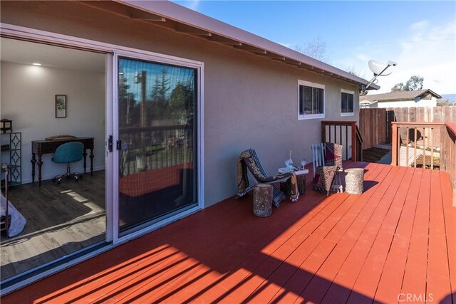 view of deck