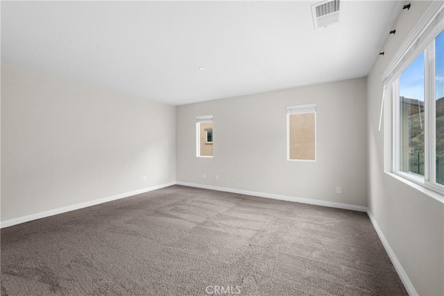 view of carpeted empty room