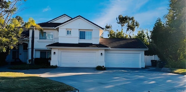 front facade featuring a garage