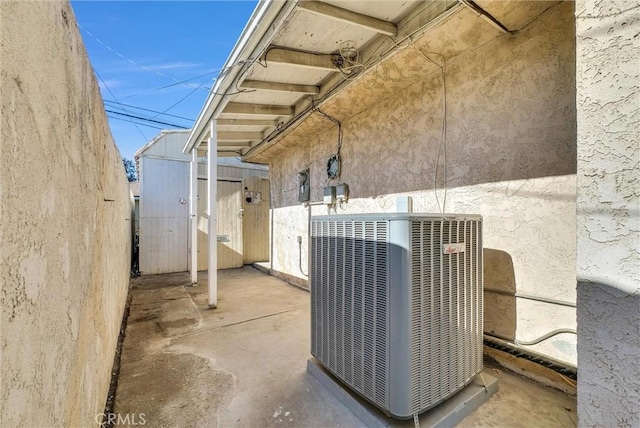 view of patio with cooling unit