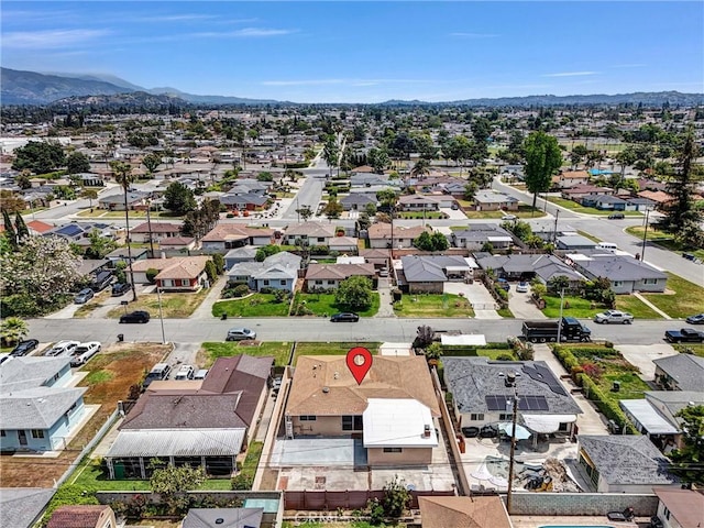 1307 N O Malley Ave, Covina, CA 91722 - aerial perspective of suburban area featuring a mountain backdrop