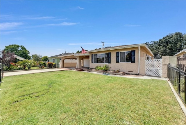 1307 N O Malley Ave, Covina, CA 91722 - ranch-style home with an attached garage, driveway, and stucco siding