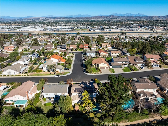 aerial view featuring a mountain view