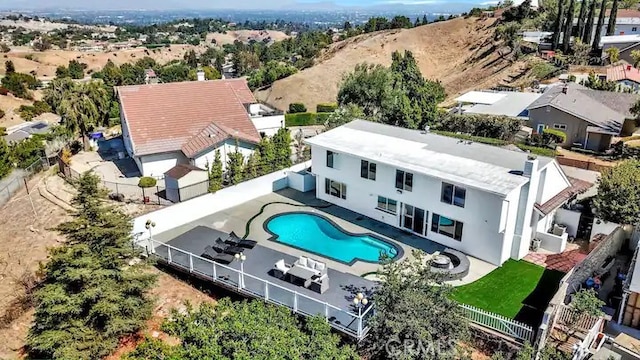 birds eye view of property