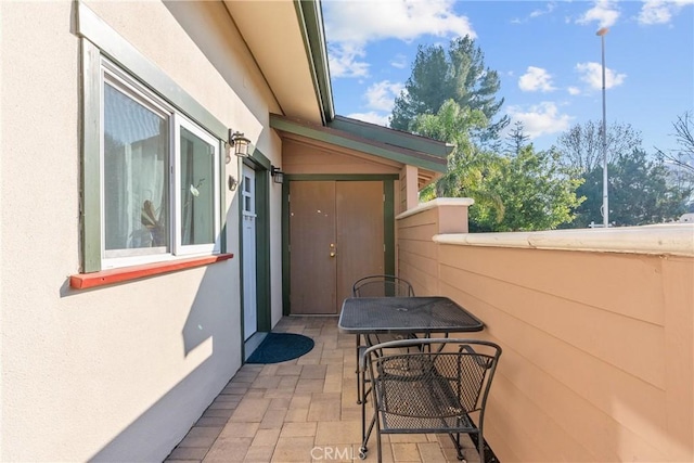 view of patio / terrace featuring outdoor dining area