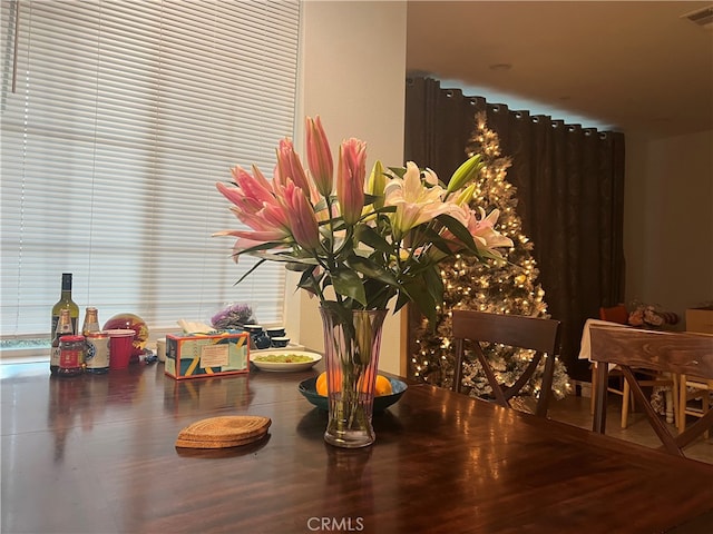 view of dining area