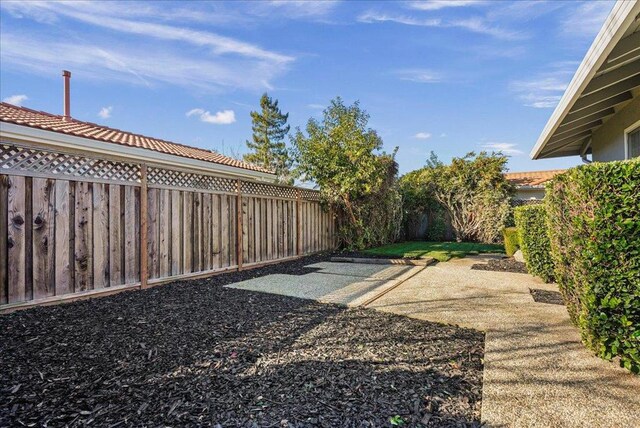 view of yard featuring a patio area