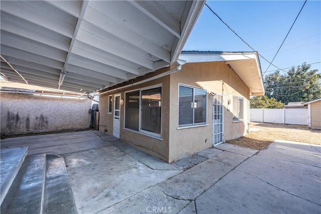 exterior space featuring a patio area