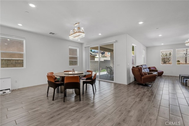 view of dining room