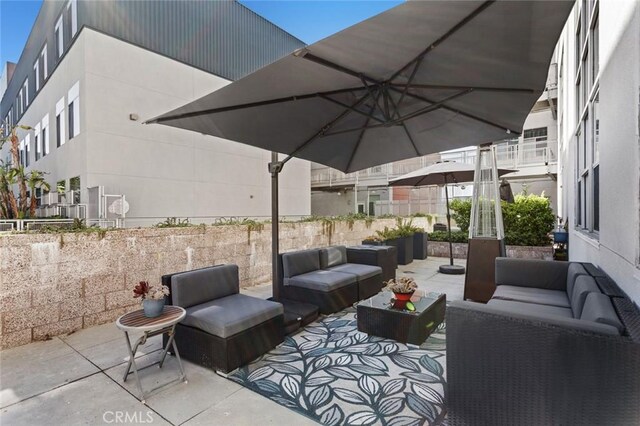 view of patio / terrace featuring outdoor lounge area