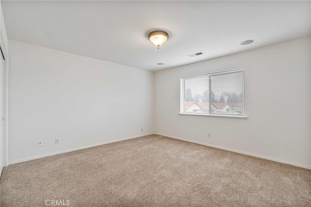 view of carpeted empty room