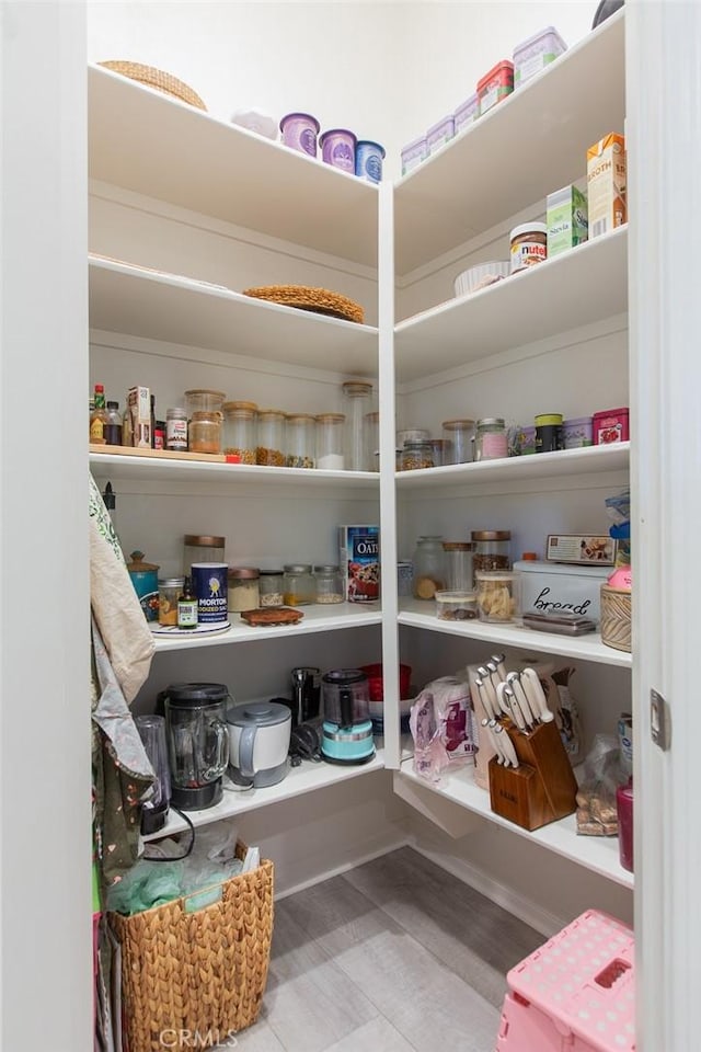 view of pantry