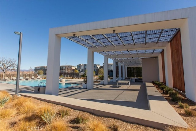 view of patio / terrace with a community pool