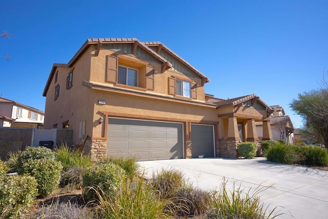 craftsman-style house featuring a garage