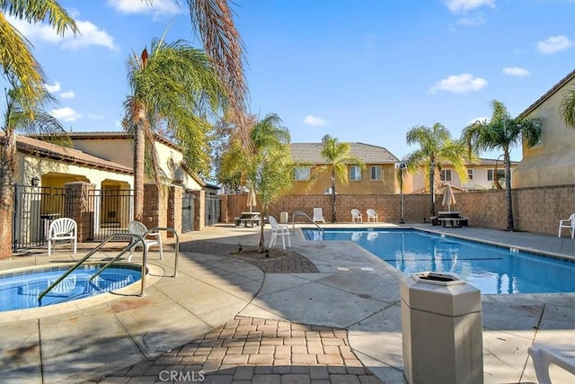 view of pool with a patio