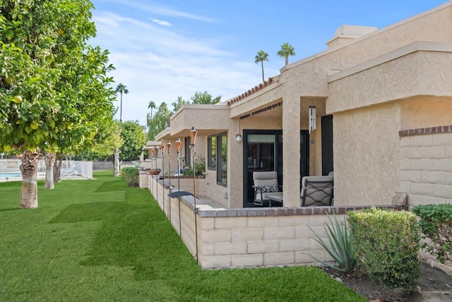 exterior space with a patio