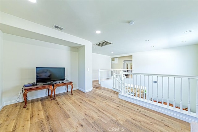 interior space featuring light hardwood / wood-style floors