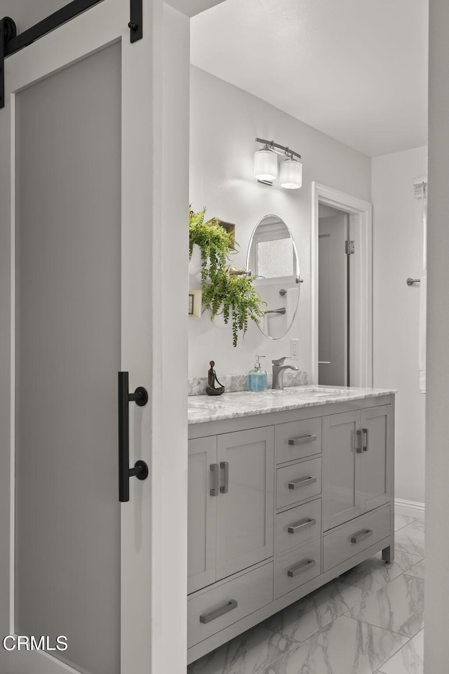 bathroom with vanity