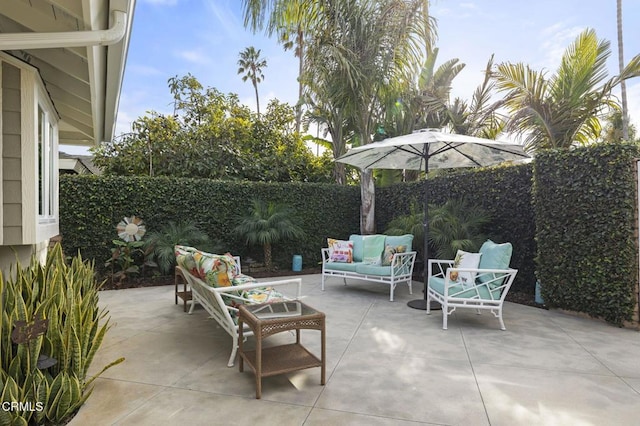 view of patio / terrace with outdoor lounge area