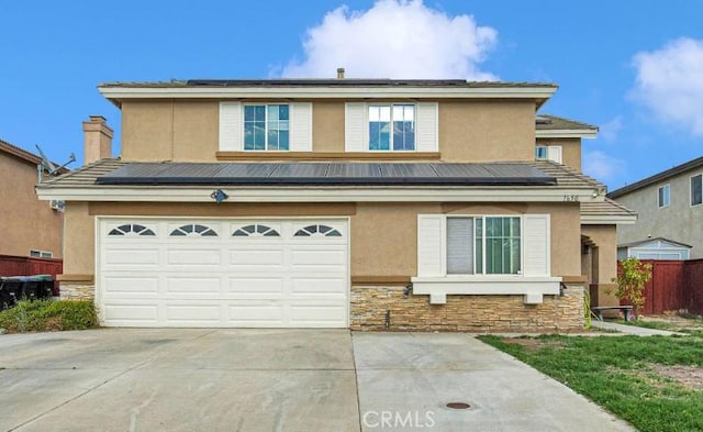 front facade featuring a garage