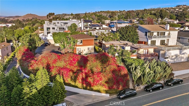 aerial view featuring a residential view