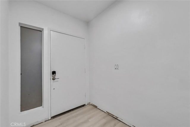 interior space featuring light wood-type flooring