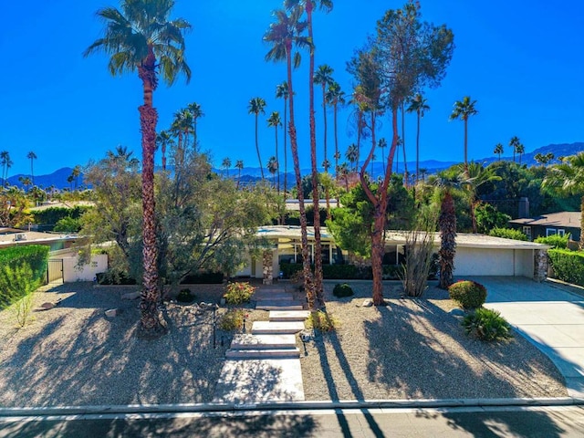 obstructed view of property featuring a mountain view