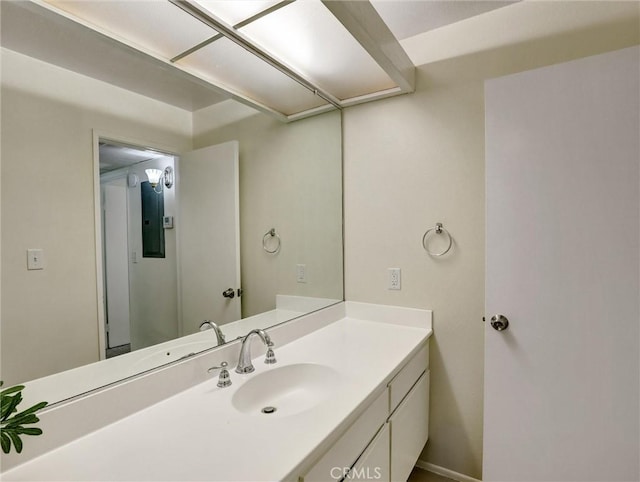 bathroom featuring vanity