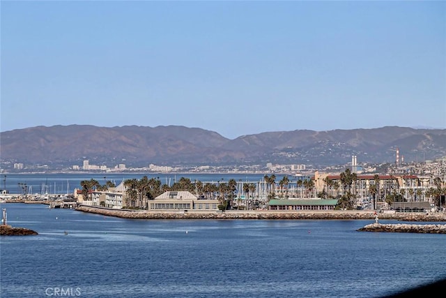 property view of water with a mountain view