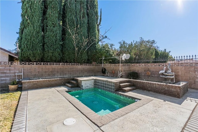 view of pool with a patio