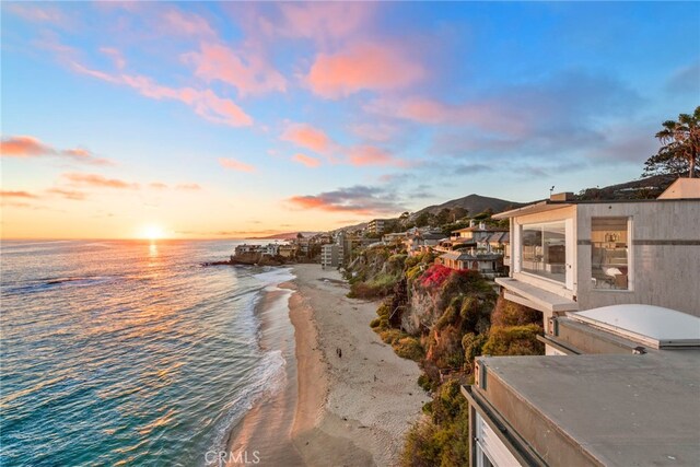 water view featuring a view of the beach