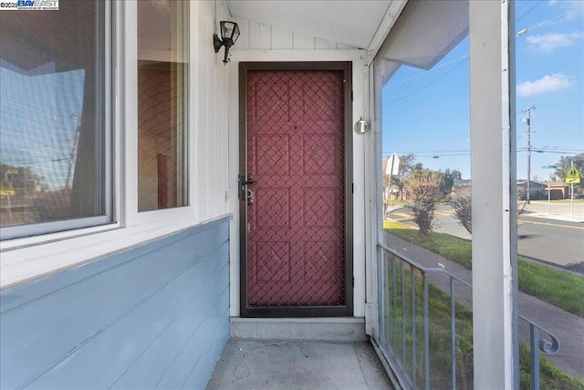 view of property entrance