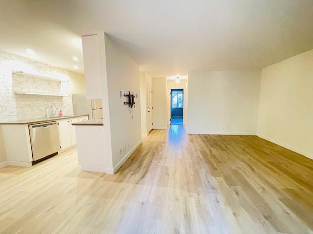 interior space featuring light hardwood / wood-style flooring