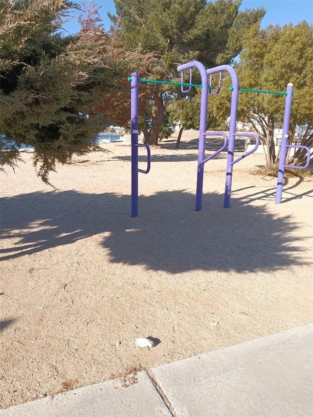 exterior space with a playground