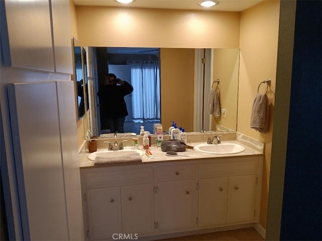 bathroom with vanity