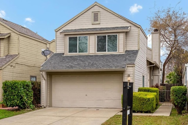 front facade featuring a garage