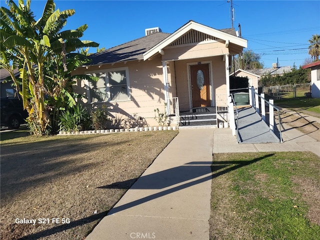 view of bungalow