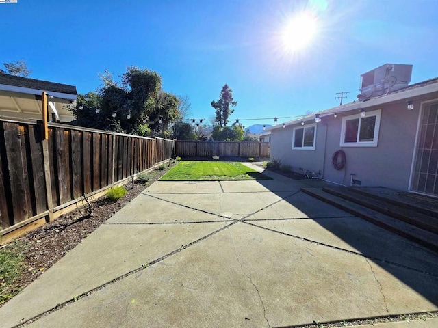 view of patio / terrace with central air condition unit