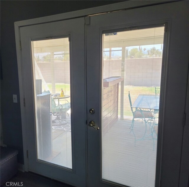 entryway with french doors and plenty of natural light