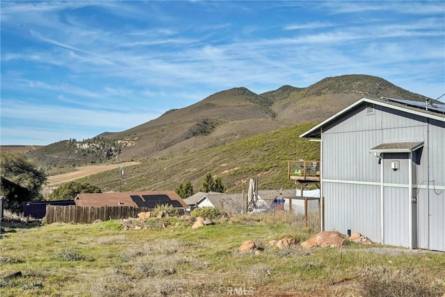 view of mountain feature