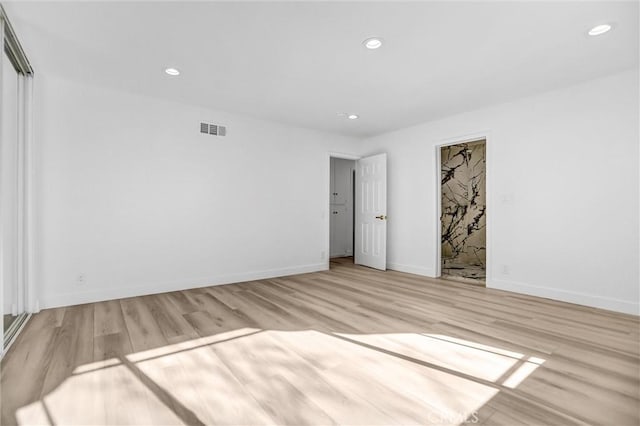 interior space featuring light hardwood / wood-style floors