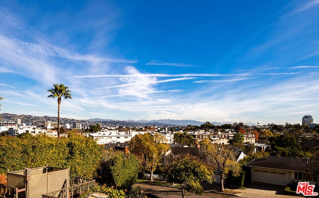 view of city with a mountain view