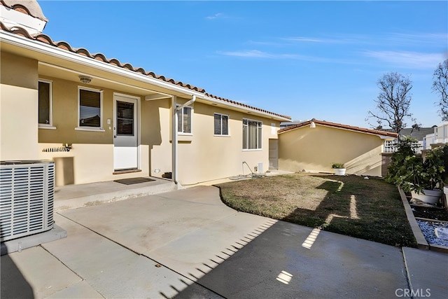 exterior space with central AC unit